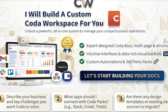 build custom coda docs, relational databases, automations, and pack integrations