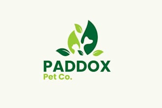design a professional dog treat company logo and pet food brand identity