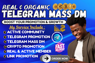 do targeted telegram mass dm telegram promotion  outreach