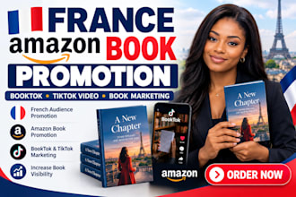 do france amazon book promotion france booktok promotion, tiktok video marketing
