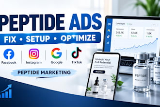 fix peptide ads issue, peptide marketing, compliant peptide ads, peptide website
