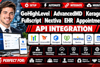gohighlevel advancedmd keragon fullscript nextiva ehr appointment api integratio
