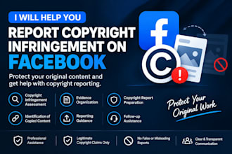 help you report copyright infringement on facebook