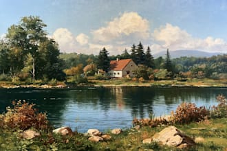 paint oil painting landscape