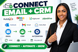 integrate outlook gmail zoho mail and email platform with all your CRM platforms