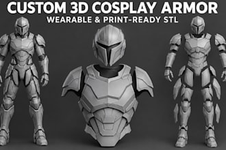 design printable cosplay armor wearable armor 3d helmet stl 3d printing helmet