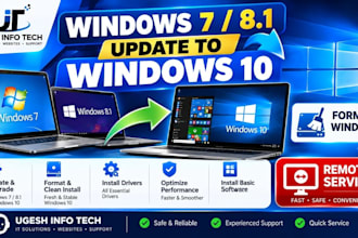 install format upgrade windows 7 8 to windows 10 and 11