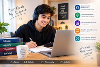 be your math tutor for algebra, calculus, trigonometry and statistics