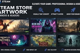 design game banners, and store art