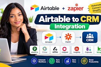 setup airtable pipedrive close attio CRM zapier integration