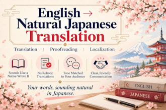 translate english to natural japanese