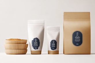 modern and professional packaging design