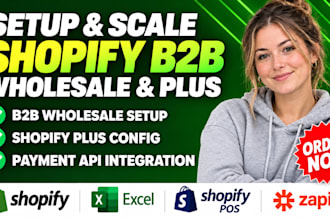 setup your shopify wholesale, shopify b2b wholesale shopify plus and payment api