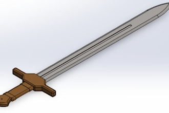 diseñaré modelos 3d y piezas cad en solidworks para ti