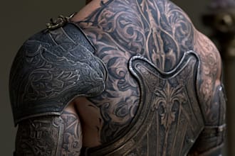 design a realistic tattoo, minimal tattoo, or modern tattoo