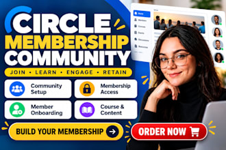 setup your circle membership community and site
