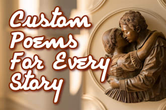 write a custom poem and prose about your story, love, or memory