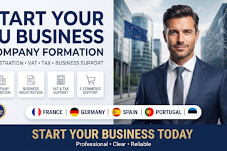 do eu company registration in france, spain, portugal, germany, estonia