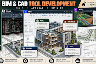 develop revit API plugin autocad tools civil 3d addin and bim automation