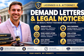 draft a professional demand letter or legal notice