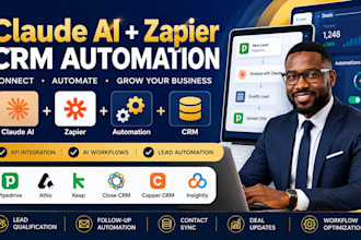 build claude ai CRM automation with zapier for pipedrive attio keap