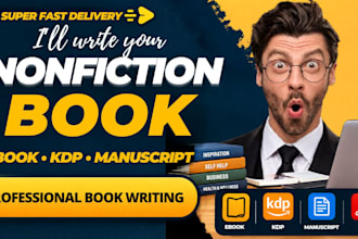 write your nonfiction ebook, book or KDP manuscript