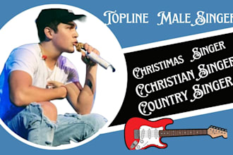 be topline melody male singer christmas singer christian song holiday music