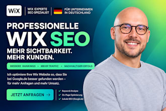 provide monthly wix seo maintenance and growth for german local businesses