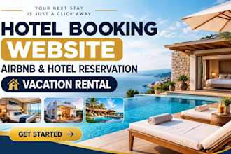 build hotel booking website airbnb hotel reservation vacation rental