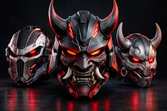 3d print and paint, ship custom 3d mask 3d helmet cosplay armour halloween mask