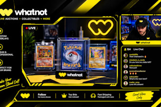 design a custom whatnot overlay for your live stream