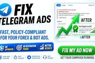 fix telegram ads, fix telegram ad errors, fix forex telegram ads