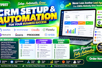 setup salesflare activecampaign creatio flowlu nutcache scoro procore nimble