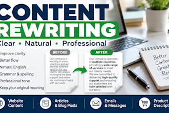 rewrite and improve your english content