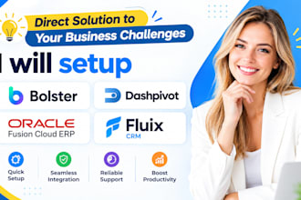 setup bolster dashpivot oracle fusion cloud erp fluix azibo bitrix24 act CRM