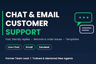 be your ecommerce and food delivery chat and email support agent