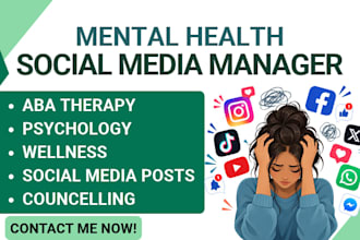 be your self help wellness mental health psychology therapy social media manager