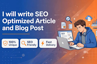write creative SEO optimized article and blog content writing