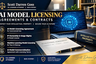 draft an ai model licensing agreement for commercial saas applications