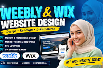 design, redesign or build a professional weebly or wix website