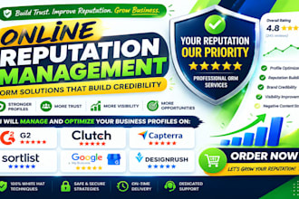 build positive brand reputation management, ORM reputation management for you