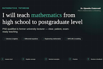 teach and tutor mathematics for high school to postgraduate