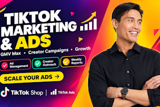 do tiktok ads and marketing, gmv max ads and creator affiliate campaign