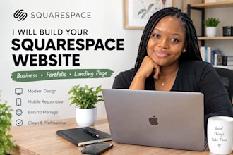 build a modern squarespace website for your business