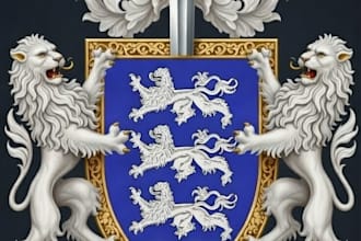 create custom heraldic crest and coat of arms logo