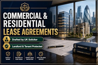 draft commercial lease agreement and tenancy contract as a solicitor