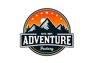 create a custom adventure, nature, hiking, or travel logo design