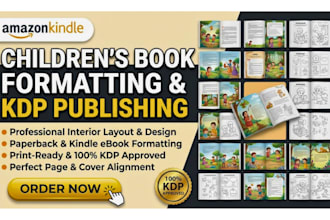 children book formatting, kindle ebook paperback formatting, amazon KDP