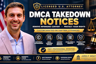 prepare a dmca takedown notice for copyright infringement
