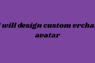 create custom vrchat avatar, vr character, furry avatar